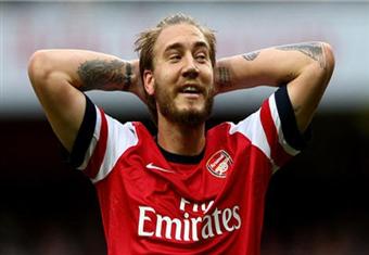 اعتقال بيندتنر مهاجم ارسنال لعلاقته بحادث جنائي