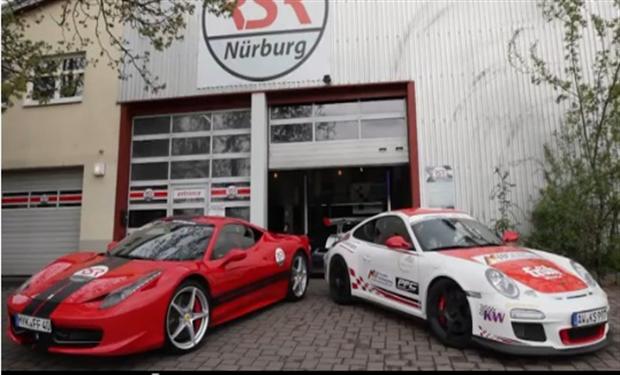 معركه شرسه بين بورش وفيرارى على حلبة نوربيرج