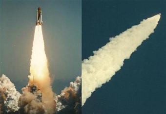 صور نادرة لانفجار مكوك الفضاء ''تشالنجر'' عام 1986