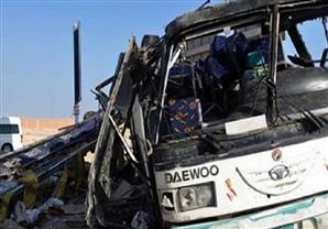 إصابة 3 أشخاص إثر تصادم أتوبيسين بمحور 26 يوليو