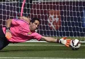 برافو حارس برشلونة يحطم رقما قياسيا في الدوري الاسباني