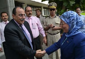 بالصور.. وزيرة القوى العاملة تفتتح أول مكتب للتشغيل واستشارات الهجرة