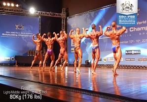 نهائيات بطولة البرازيل لكمال الاجسام لوزن 80 كيلو  