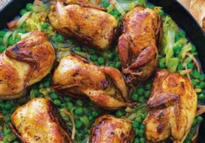 طريقة عمل السمان المشوي بالروزماري والليمون 