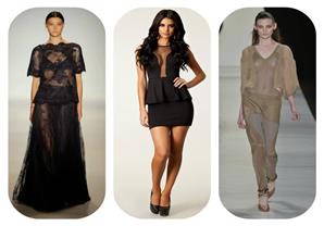 الدرجات الشفافة تهيمن على الموضة النسائية 