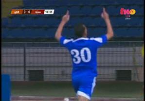 الهدف الأول لسموحة أمام الأهلي بقدم أحمد شكري من ضربة حرة