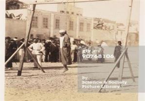 لقطة نادرة أثناء إعدام أحد المشاركين في الثورة العرابية سنة 1882