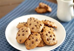 طريقة عمل  كوكيز بقطع الشوكولاته