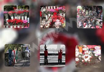 17 صورة ترصد الاحتفال بـ''الفلانتين'' بكورنيش النيل وحدائق وسط البلد