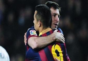 سانشيز يحتل صدارة هدافي الليجا خلال عام 2014