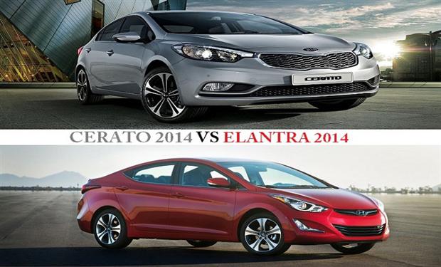 أرابيا تقدم لكم وجها لوجه : كيا سيراتو 2014 وهيونداى الانترا 2014