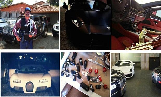 بالصور : مصادرة 50 سيارة فارهة يمتلكها لورد تجارة المخدرات فى العالم