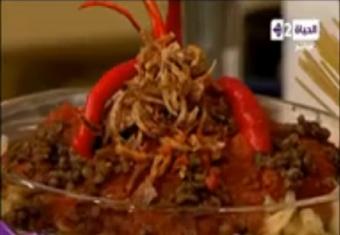 مكرونة المحلات الشهيرة - طاجن مكرونة باللحم المفروم 