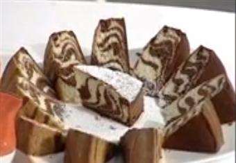 كيك مخطط - منال العالم