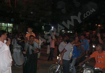 مسيرة حاشدة لتأييد ودعم السيسي على الطريق الدولي في كفر الشيخ