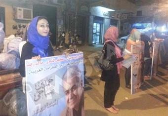 الصور..سلسلة بشرية لـ''الدستور'' بكفر الشيخ لدعم صباحي