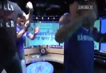 احتفال هستيري بالاستوديو التحليلي لقمة ليفربول وتشيلسي بعد هدف ويليان