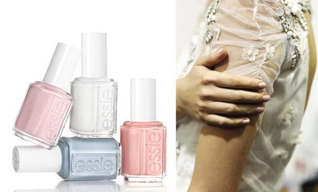 طلاء أظافر العروس بألوان الباستيل الرومانسية