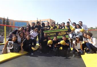 فريق الجامعة الالمانية تفوز بدوري الدودجبول للجامعات