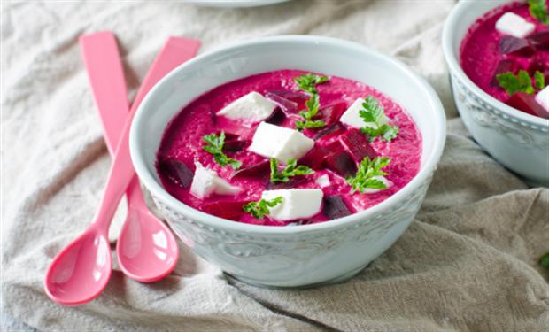 شوربة البنجر قليلة السعرات  