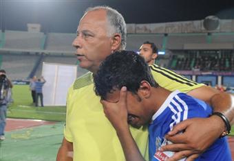 بكاء حمودي نجم سموحة بعد خسارة الدوري