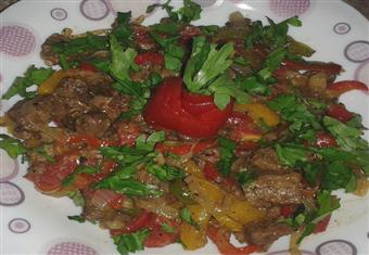 شاورمة كبدة الدجاج 