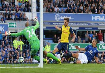 أهداف مباراة آرسنال 2-2 إيفرتون في الدوري الإنجليزي