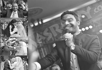 بالصور والفيديو ..أحمد جمال يحيي زفاف شقيقه في طنطا