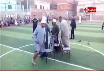 بالفيديو- حقيقة فوز محمد صلاح في لعبة الكراسي الموسيقية على طريقة الفلاحين