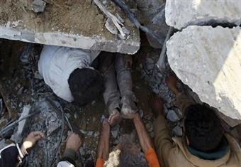 استخراج جثة العامل الثالث من تحت أنقاض "سقف الفيلا المنهار" بالتجمع 