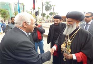 بالصور.. بطريرك إثيوبيا يزور المتحف المصري