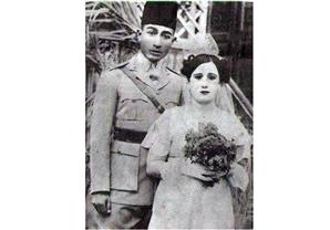 صورة نادرة - الرئيس السادات وزوجته الأولى