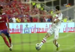 هدف الزمالك لعمر جابر في مرمى الأهلي بالسوبر 