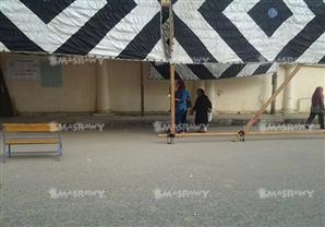 إقبال ضعيف على لجنة أم الأبطال بالجيزة في الساعة الأولى للانتخابات