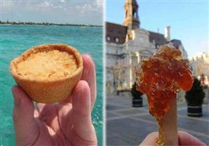 صور تجمع أشهي الأطعمة وأشهر المعالم حول العالم