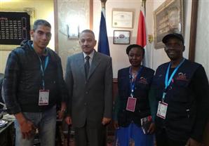 مدير أمن الشرقية يستقبل البعثة الإفريقية لمتابعة الانتخابات