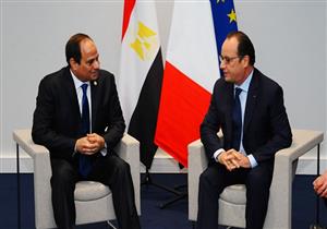 السيسي يؤكد أهمية مواجهة الإرهاب ..وأولاند يشيد بدور مصر في مكافحته