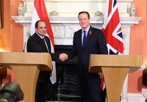 السيسى وكاميرون يؤكدان ضرورة تبني استراتيجية شاملة لمكافحة التطرف