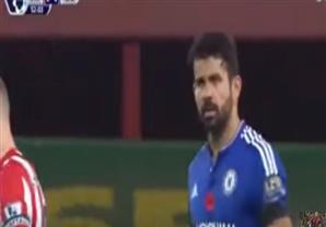 ‏كوستا‬ يستفز لاعب ستوك سيتي‬ بشكل غير لائق