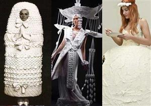 عام 2015 ...  عام التقاليع الجديدة والغريبة لتصاميم فساتين الزفاف