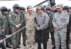 السيسى: ماضون في التصدي لأي محاولات تستهدف المساس بالأمن القومي