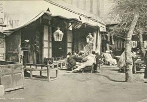 إحدى مقاهي مصر زمان