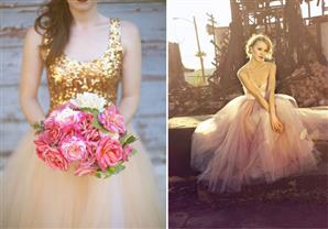 بالصور: اختارِ فستان زفاف ملون واكسرِ النمط التقليدى