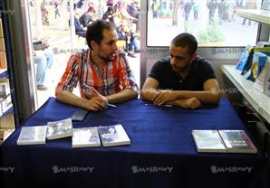 بالصور – محمد سليمان وتامر إبراهيم يشاركان في معرض الكتاب