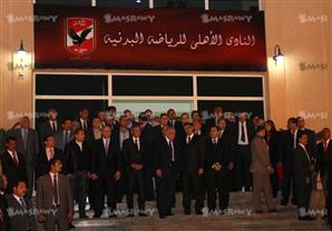 محلب ووزير الشباب والرياضة يفتتحان فرع النادي الأهلي الجديد بالشيخ زايد