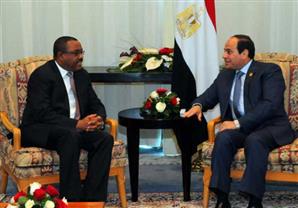 نص كلمة السيسي في المؤتمر الصحفي مع رئيس الوزراء الاثيوبي