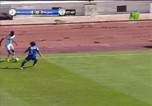 كوبري من معروف يوسف للاعب سموحة مصطفى طلعت