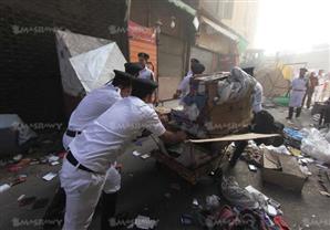 40 صورة ترصد عمليات إزالة المخلفات والباعة الجائلين من ميدان رمسيس