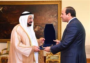 السيسي يستقبل حاكم الشارقة الشيخ سلطان القاسمي