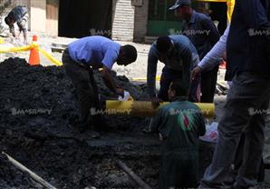 عدسة مصراوي ترصد أثار انفجار ماسورة غاز بشارع التروللي بالمطرية